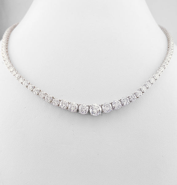 Fine Jewelry - 119 Stone Diamond Necklace