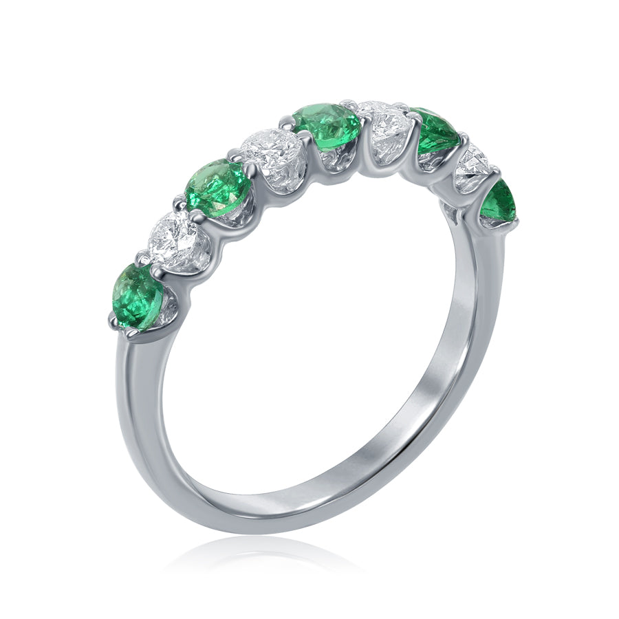 Fine Jewelry - Emerald and Diamond Band