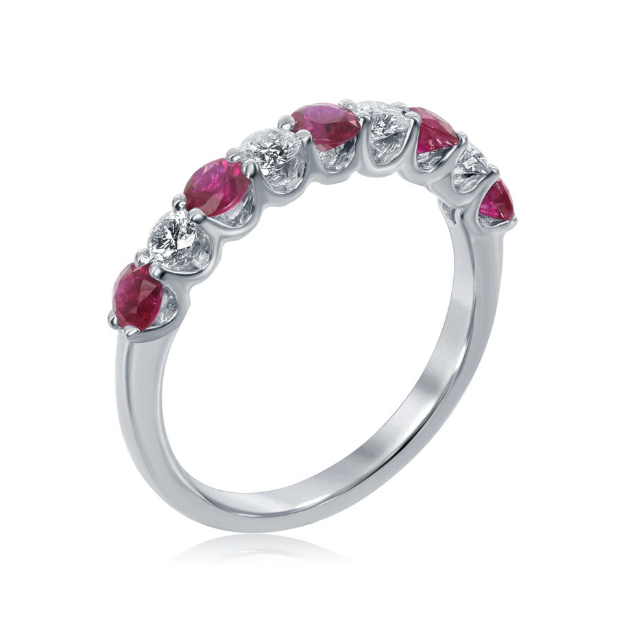 Fine Jewelry - Ruby and Diamond Band