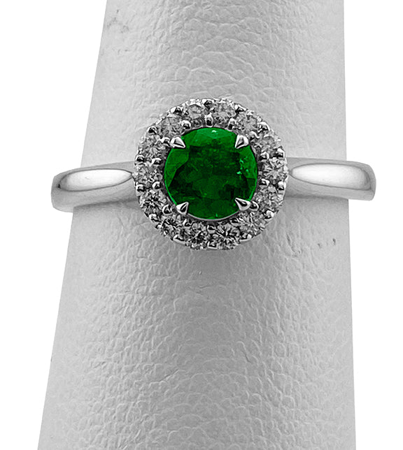 Fine Jewelry - Emerald Halo Ring