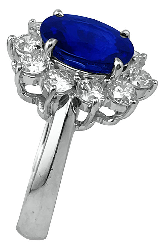 Fine Jewelry - Oval Sapphire and Diamond Ring