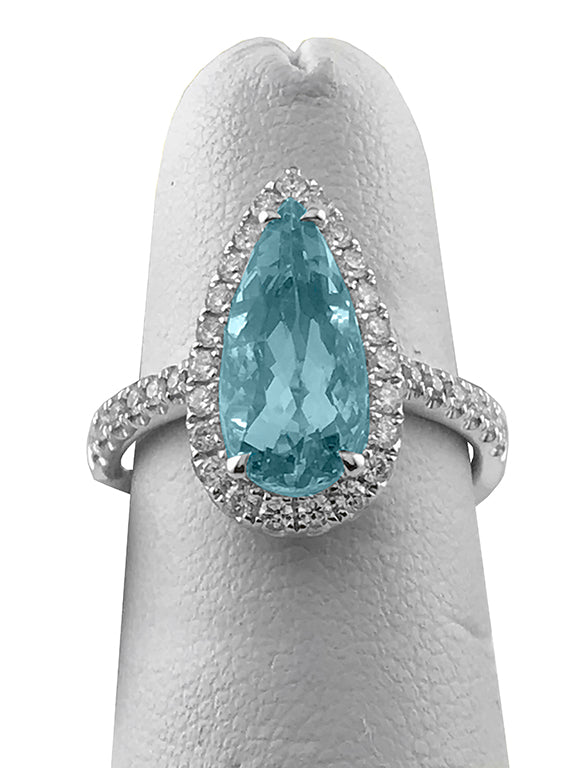 Fine Jewelry - Aquamarine and Diamond Ring