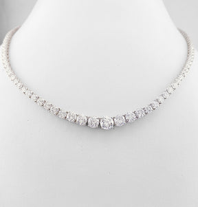 Fine Jewelry - 119 Stone Diamond Necklace