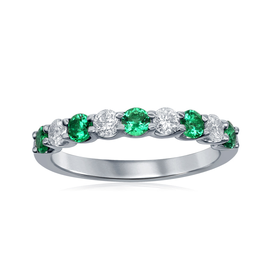 Fine Jewelry - Emerald and Diamond Band