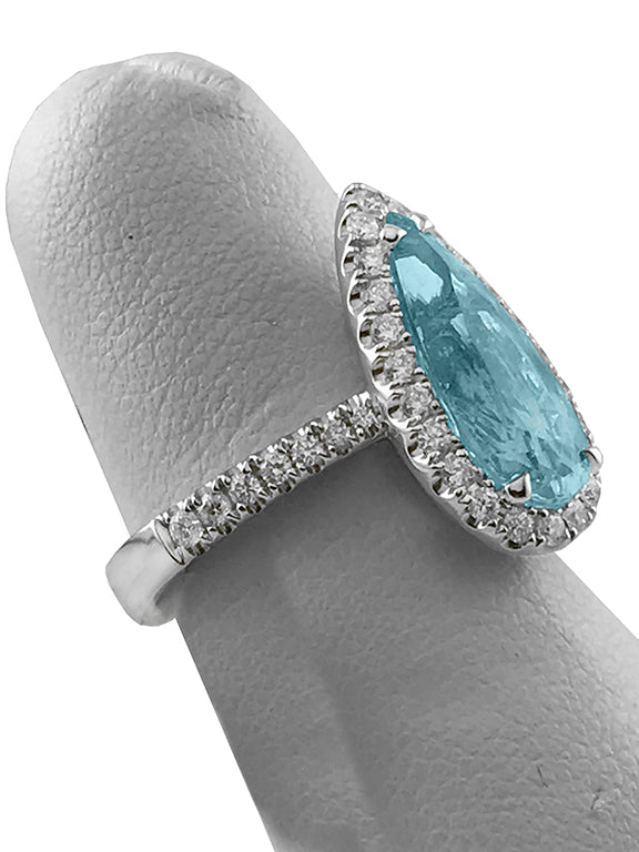Fine Jewelry - Aquamarine and Diamond Ring