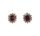 Fine Jewelry - Ruby and Diamond Earrings