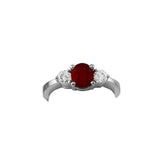 Fine Jewelry - Ruby and Diamond Three Stone Ring