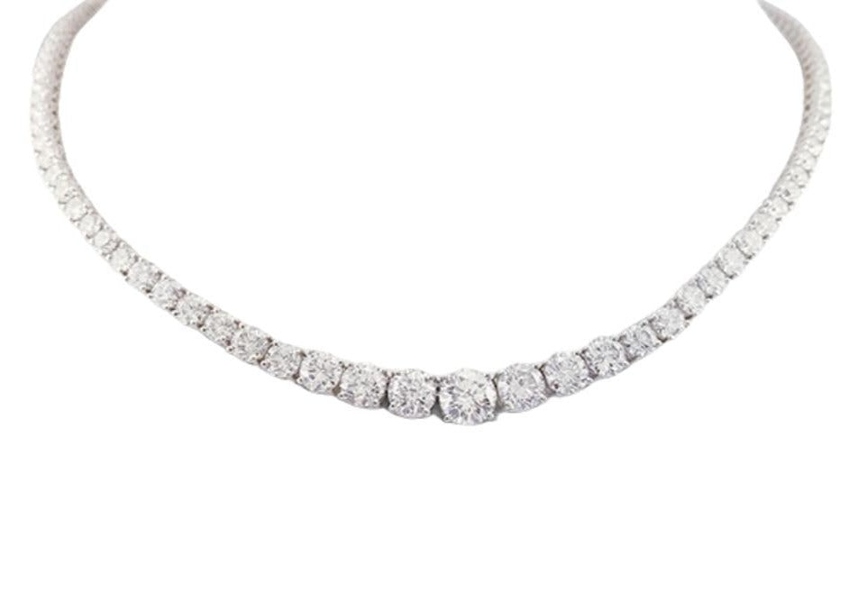 Fine Jewelry - 119 Stone Diamond Necklace