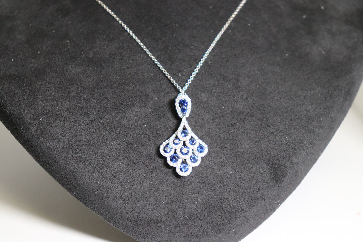 Fine Jewelry - Sapphire Diamond Necklace